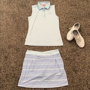 PUMA GOLF Sleeveless Polo and matching skort Small